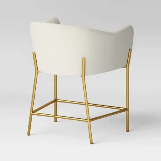 Gladden Barrel Counter Height Stool Cream Boucle/Brass - Opalhouse&trade; designed with Jungalow&trade; image {3}
