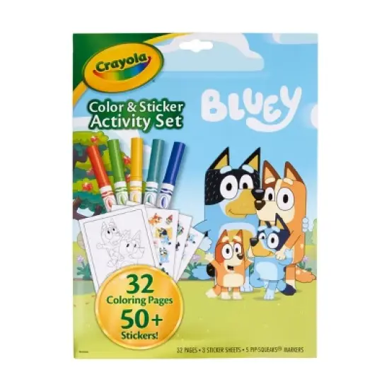 Crayola Bluey Color & Sticker Activity Set: Creative Coloring Book for Kids with Markers & Stickers, 32 Pages image {7}