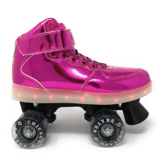 Chicago Skates Pulse Light-Up Quad Roller Skate - Pink image {2}