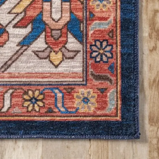 nuLOOM Carolyn Machine Washable Motif Area Rug image {4}