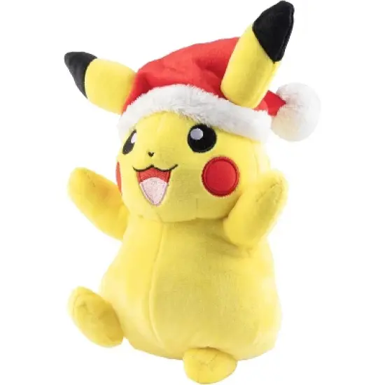 Pok&eacute;mon 8" Pikachu Plush with Red Hat Accessory - Officially Licensed - Generation 1 - Stuffed Animal Toy Figure - Gift Kids, Boys, Girls - 2+ image {1}
