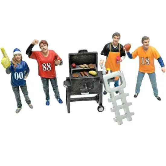 Tailgate Party Set II 4 Piece Figure Set For 1:18 Scale Models by American Diorama image {2}