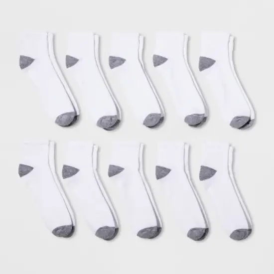 Men's Quarter Socks 10pk - Goodfellow & Co 6-12 image {1}