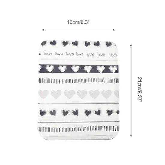 Unique Bargains Women Makeup Mirror for Travel Black Gray 1 Pc image {1}