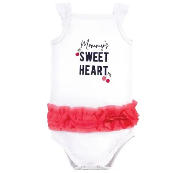 Little Treasure Baby Girl Cotton Bodysuits 3pk, Cherries image {3}