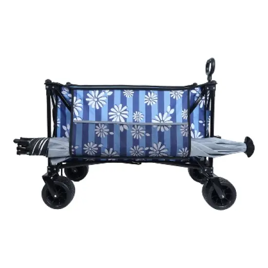 Gulches Collapsible Heavy-Duty Folding Utility Wagon - 480lbs Capacity, All-Terrain Wheels, Compact Design image {2}