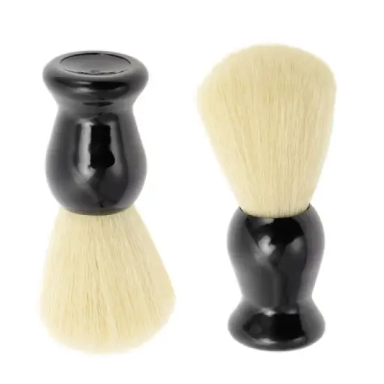 Unique Bargains Convenient Shaving Brush 4.06"x1.38" Black 1 Pc image {3}