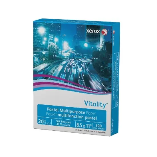 Xerox Vitality Pastel Multipurpose Paper 8 1/2 x 11 Ivory 500 Sheets/RM 3R11056 image {3}