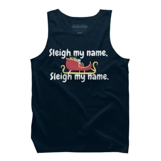 Men's Design By Humans Christmas pun By BeingMasculine Tank Top image {5}