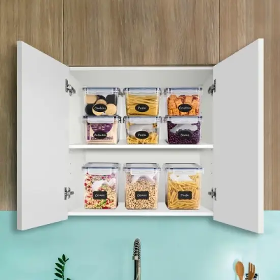 Sorbus 5 Pack (121oz/15cups) Airtight Food Storage Containers - Four-Way Snap Lids Keeps Food Fresh - Store Cereal, Pasta, Flour and more image {1}