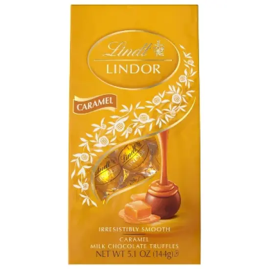 LINDOR, Lindt Caramel Chocolate Candy Truffles - 5.1oz image {1}