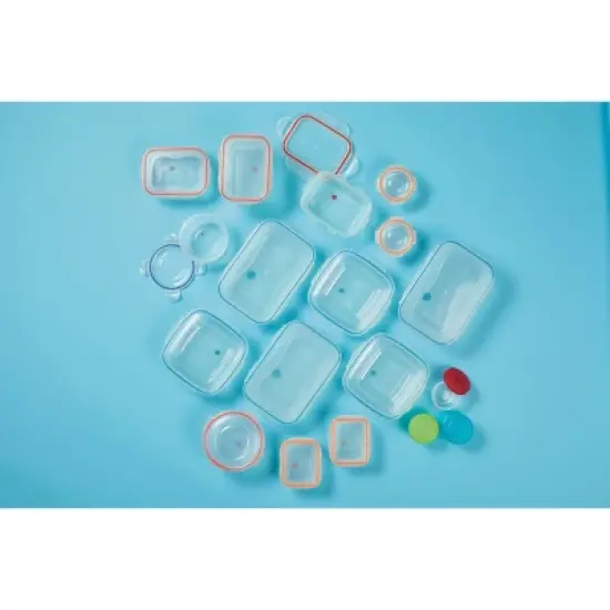 LocknLock Easy Essentials Color Mates Assorted Food Storage Container Set - 36pc image {8}