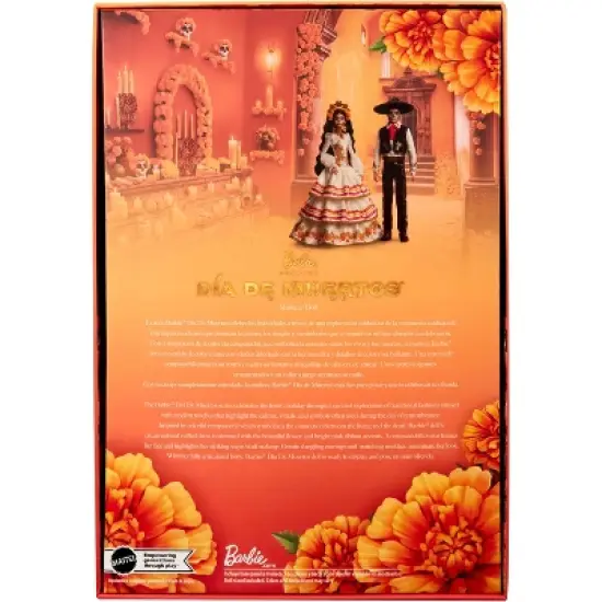 Barbie Signature D&iacute;a De Muertos 2025 Collectible Doll in Ruffled Cream Gown image {5}