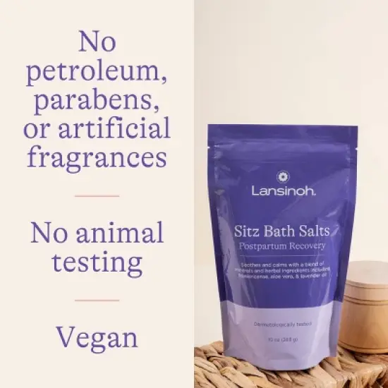 Lansinoh Soothing Sitz Bath Salts Postpartum Essentials - 10oz image {4}