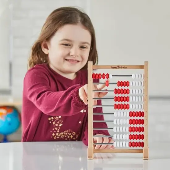 Hand2Mind 100-Bead Wooden Mini Rekenrek image {3}