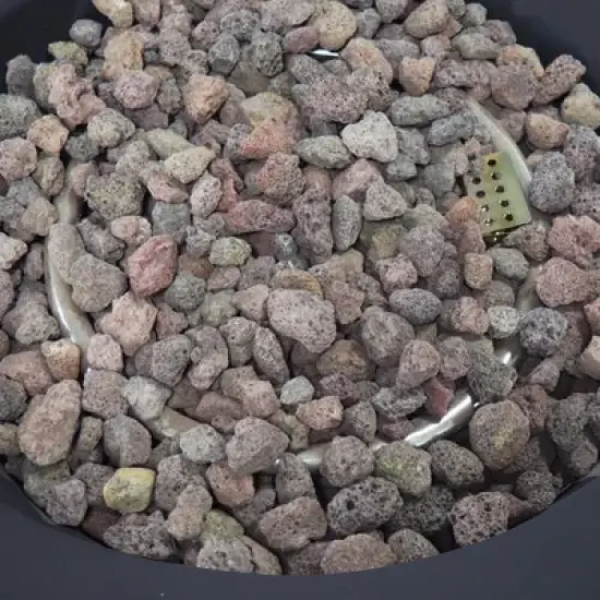 GDFStudio Hearth Outdoor 40,000 BTU Lightweight Concrete Circular Fire Pit Table image {5}