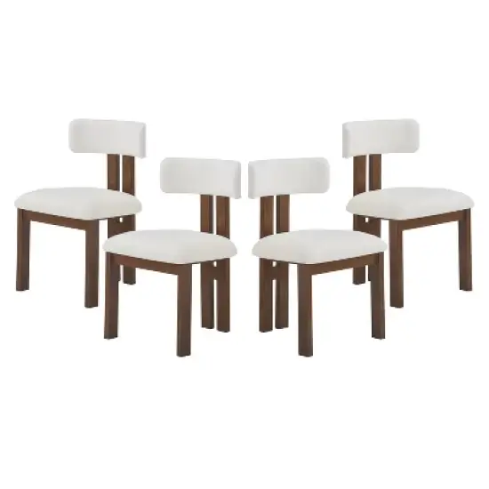Christopher Knight Home Layla Iron Frame Upholstered Dining Chairs (Set of 4) image {11}
