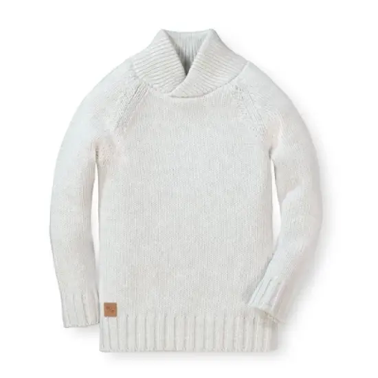 Hope & Henry Boys' Crewneck Pullover Sweater with Elbow Patches, Kids image {6}