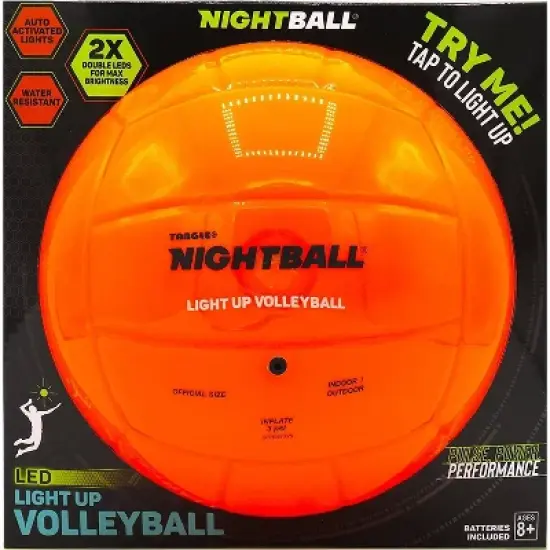 NightBall LED Light Up Volleyball - Orange image {1}