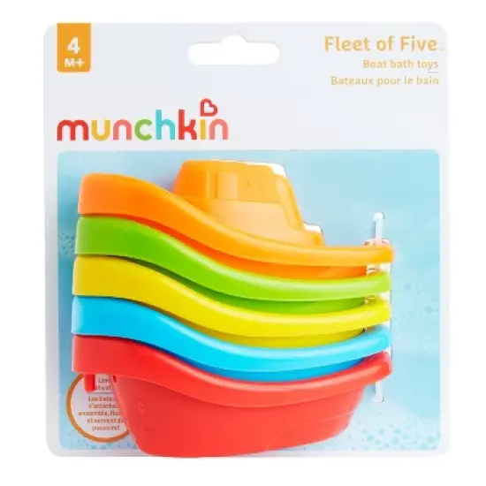Munchkin Fleet Of Five Boats Bath Toy image {4}