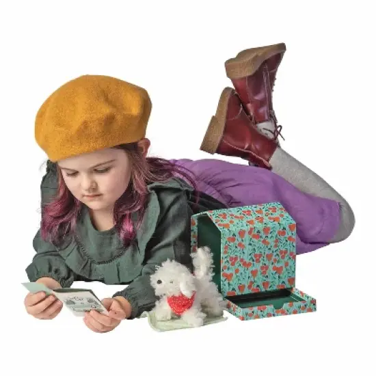 Manhattan Toy Bed & Biscuit Labradoodle Plush Puppy Dog & Keepsake Dog House with Mini-Storybook in Hidden Drawer image {3}