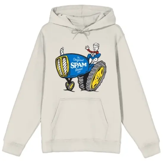 Spam Brand 1937 Boy And Tractor Men's Sand Sweatshirt image {7}