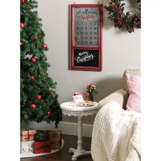 Design Imports Chalkboard And Galvanized Days Til Christmas Calendar image {3}