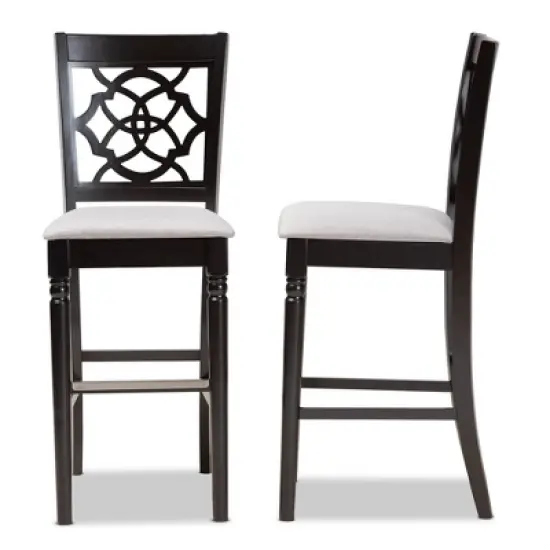 Set of 2 Alexandra Barstool - Baxton Studio image {2}