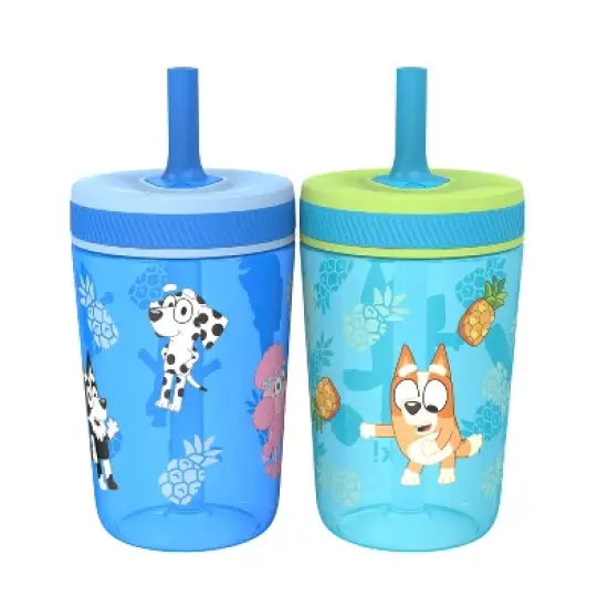 Zak Designs 2pk 15oz Bluey Kelso Tumbler Set image {1}