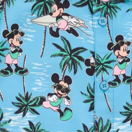 Disney Mickey Mouse Hawaiian Button Down Shirt and Shorts Toddler to Big Kid image {4}