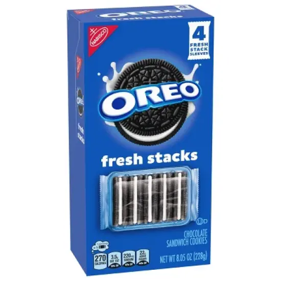 Oreo Fresh Stacks Chocolate Sandwich Cookies - 8.05oz image {1}