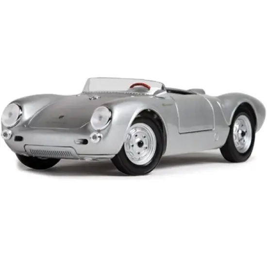 Porsche 550 A Spyder Silver 1/18 Diecast Model Car by Maisto image {1}
