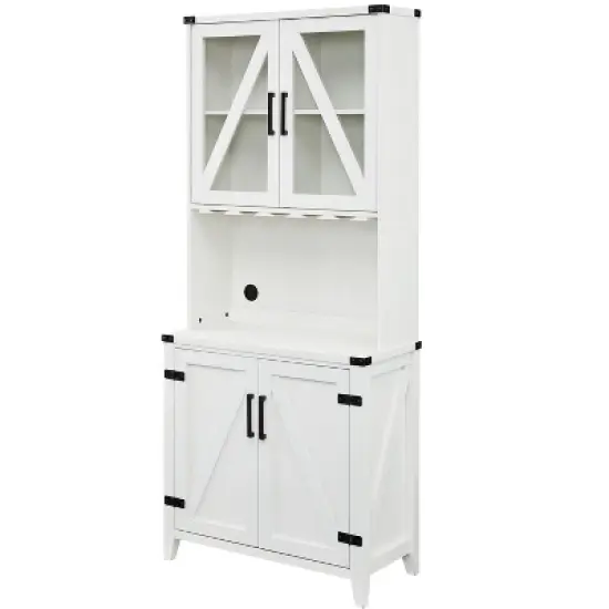 Home Source Bar with Upper Glass Cabinet image {11}