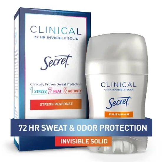 Secret Clinical Strength Invisible Solid Antiperspirant & Deodorant for Women - Stress Response - 1.6oz image {11}