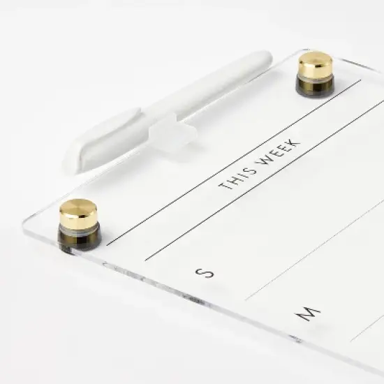 8"x16" This Week Acrylic Dry Erase Calendar - Threshold&trade; image {2}