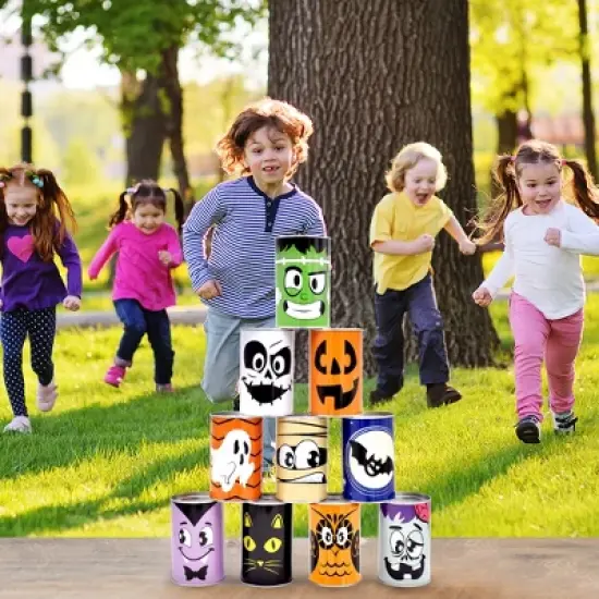 Joyfy Halloween Party Favors 13 Pcs Halloween Carnival Can Bean Bag Toss Game Set Outdoor Lawn Yard Holiday Birthday Kids Adults Family Party Games image {6}