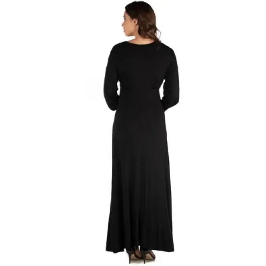 V-Neck Maxi Masternity Dress image {2}