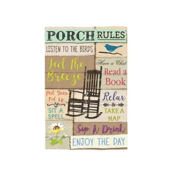 Evergreen Porch Rules Flag Combo Kit image {1}