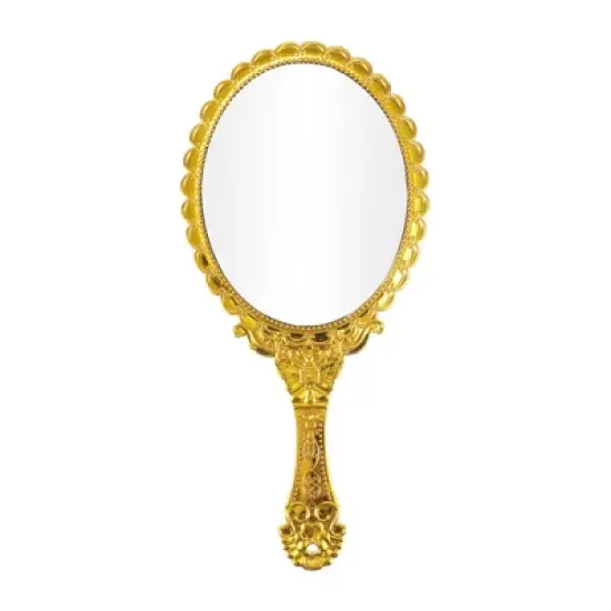 Unique Bargains Hand Mirror with Handle 9.8" L x 4.5" W 1 Pc image {7}