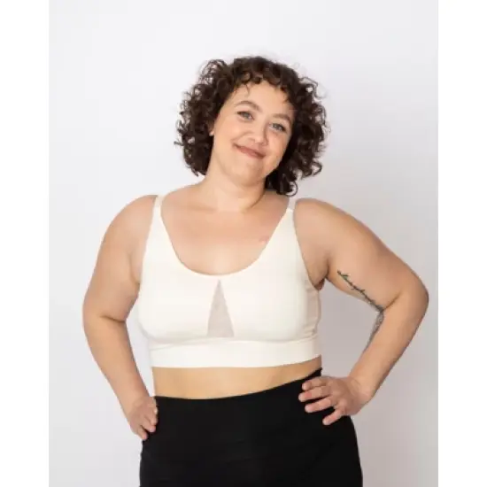 AnaOno Women's Post-Surgery Soft Leslie Leisure Bralette Black - Large image {7}