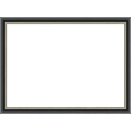 Amanti Art Theo Black Silver Framed Dry Erase Magnetic Board image {13}