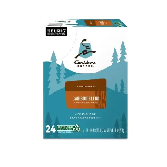 Caribou Coffee Caribou Blend Medium Roast Keurig K-Cup Coffee Pods image {4}