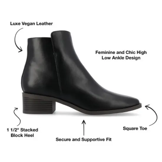 Journee Collection Medium and Wide Width Women's Tru Comfort Foam&trade; Cappri Booties image {7}