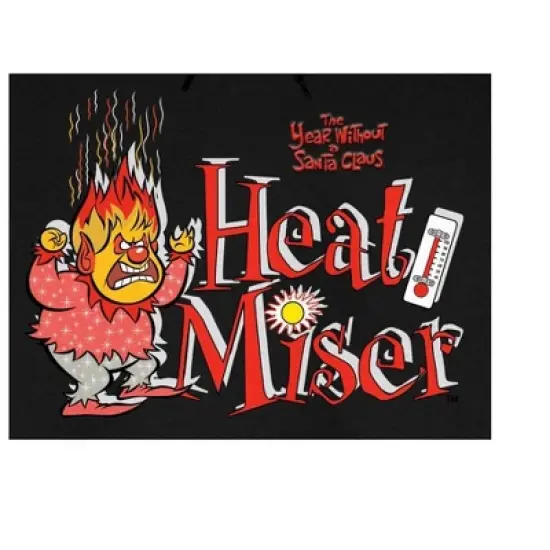 The Year Without Santa Claus Heat Miser Character Men's Black Graphic Hoodie image {1}