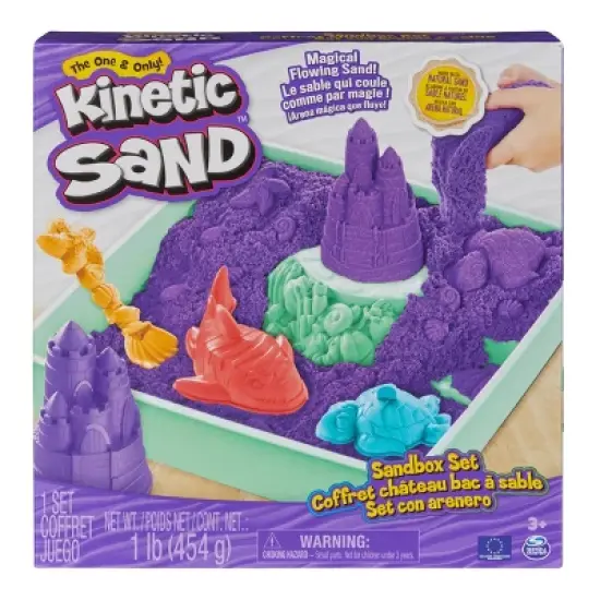 Kinetic Sand Sandbox Set Purple image {3}
