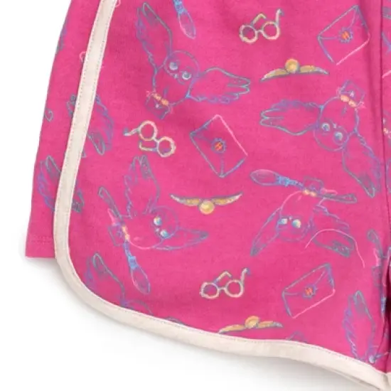 Harry Potter Hedwig Owl Girls Tank Top Dolphin and French Terry Shorts Little Kid to Big Kid  image {3}