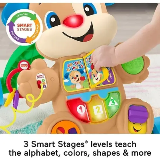 Fisher Price - Laugh, Learn, Grow & Play Baby Walker and Musical Learning Toy with Smart Stages Educational Content, Learn with Puppy​ image {3}
