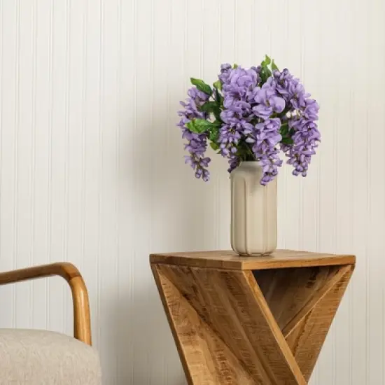 Vickerman 19" Artificial Wisteria Bush image {6}