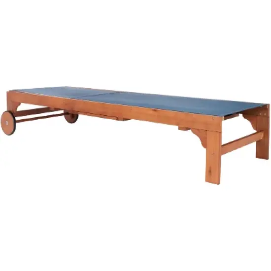 Ralden Sunlounger - Outdoor - PAT7070 - Natural/Navy -Safavieh image {4}