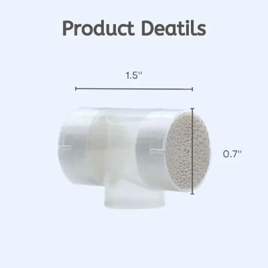 6 Tracheostomy Filter Heat Moisture Exchanger HMEs Humidifier Supplies. Individually Packaged. image {1}